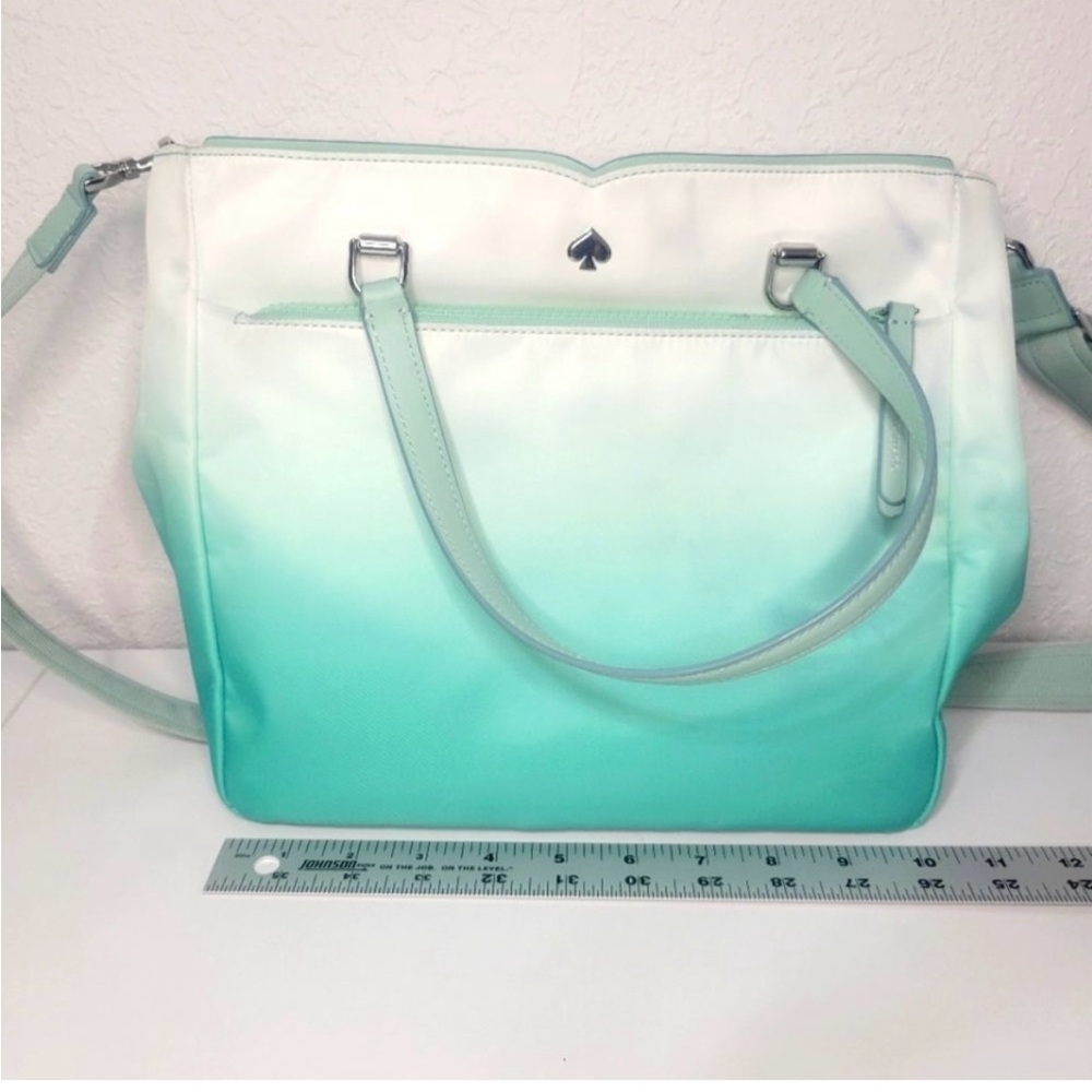 Kate Spade Bag in a beautiful ombré teal color! So pretty and functional!